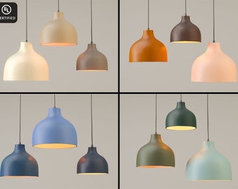 Ceramic Pendant light, plug in pendant light, NAAYA BOTTLENECK COLOR, Kitchen island light, ceiling light, modern light, clay pendant light