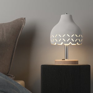 Table lamp desk lamp bedside lamp ceramic night lamp modern table lamp Naaya BELL CROSS Cut home decor living room lamp mid century lamp