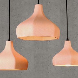 Soft Curved Ceramic Pendant Light for Kitchen Island, Japandi Hardwired / Plug-In – Naaya PLUMERIA