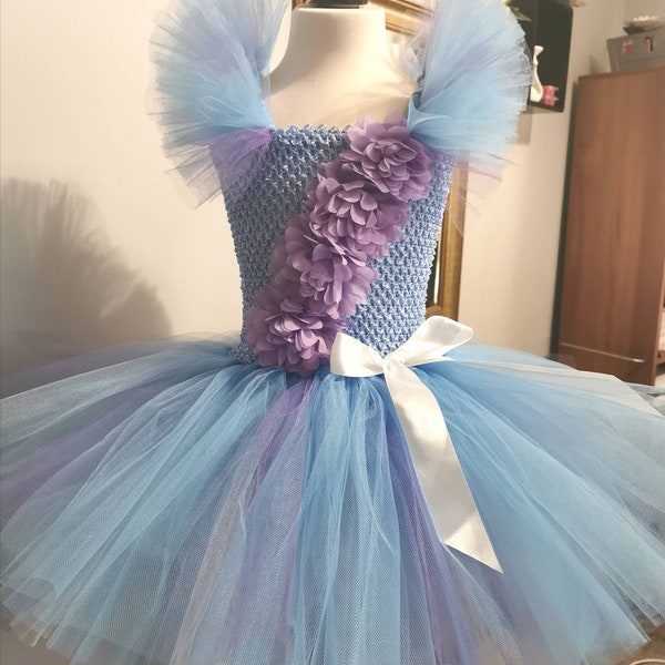 Vestido tutú bígaro - hecho a mano - disfraz para niños - Tinkerbell's sister