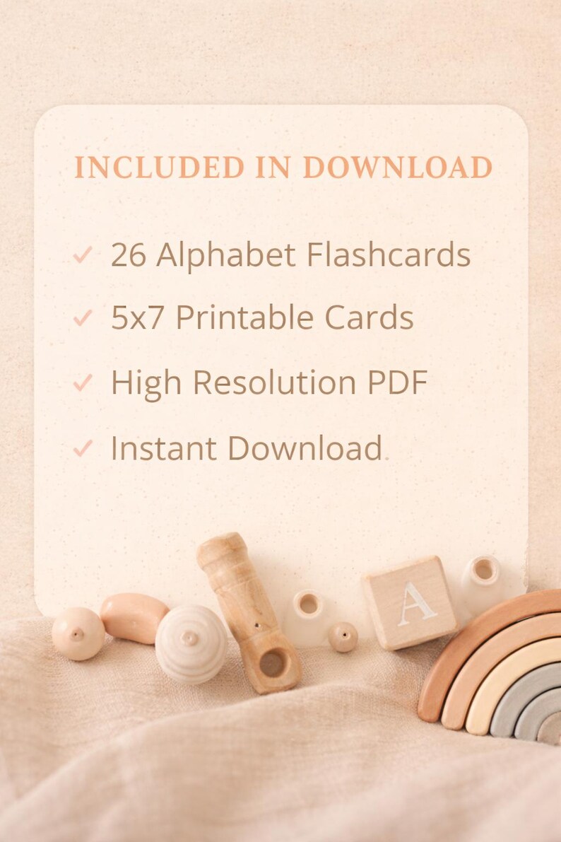 Alphabet Flashcards Printable | ABC Letter Cards Toddlers | Montessori ...