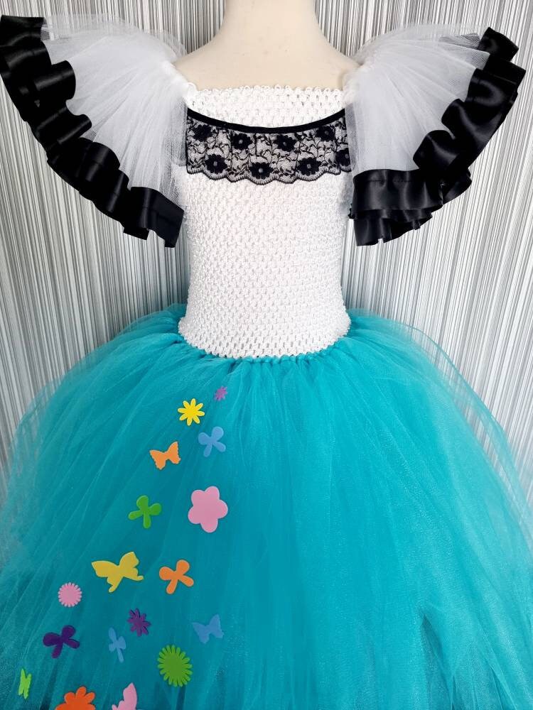 Robe Tutu inspirée de Mirabel Encanto Habillage Multicolore Costume Cosplay  Fête Halloween Journée mondiale du livre Anniversaire Occasion -  France