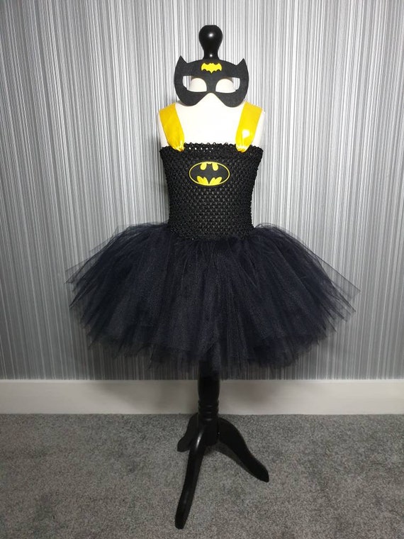 Batman Tutu Dress & Batman Felt Mask, vestito per bambini, vestito  elegante, dress up -  Italia