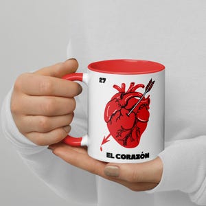 El Corazon Loteria Kaffeetasse + Personalisierte Zahl und Text