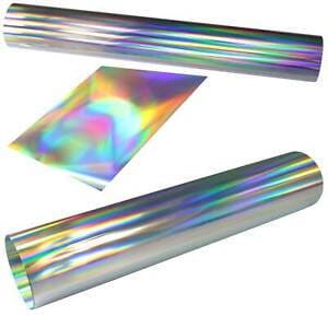 Hologram foil, oil slick foil in the format 20 x 30 cm