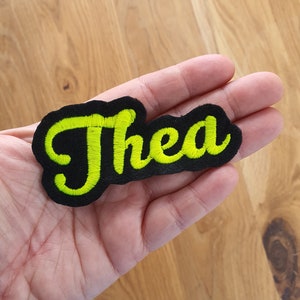 Name, patch created as desired, including iron-on fleece