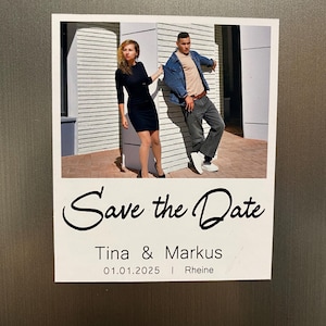 Save the Date Karten - Hochzeitseinladung -  gedruckte Einladung als Kühlschrankmagnet