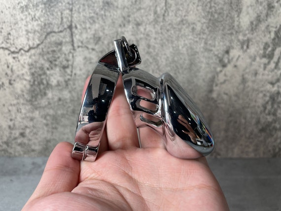 Male Chastity Cage Metal Penis Locked in Chastity Belt Device Men