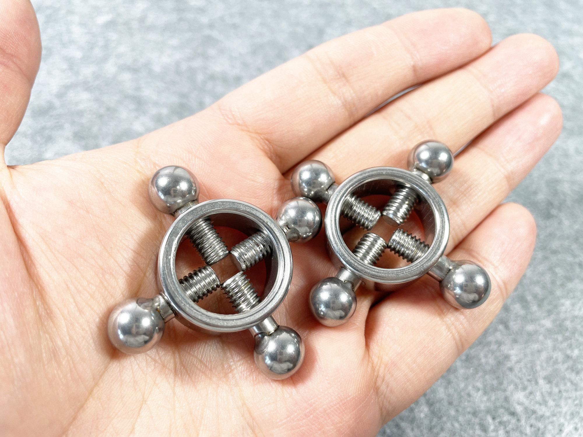 1 Pair Stainless Steel Nipple Clamps Breast Clips Nipple Slave