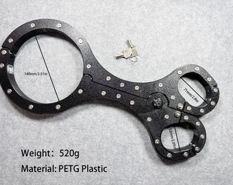 3D Print PTEG Plastic Fiddle Collar Handcuff - Self/Padlocking