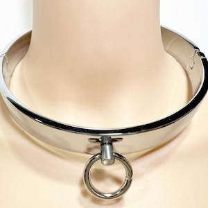 Magnetic Lock Key lock Handmade Alloys Locking Neck Collar Ring