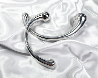 2 Sizes Massage Wand - Smooth Stainless Steel