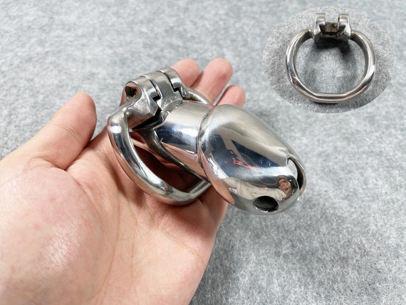 Long 316L Stainless Steel Male Chastity Belt Cock Cage Magic Cock Device 