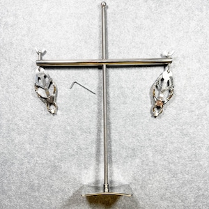 1 Set Clover Clamps with Cross Bracket - Nipple Clamps, No disassembly required. Can be stretched by 30cm- Laser Engraved