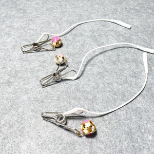NEUE DIY Edelstahl Nippelklammern mit Glocke