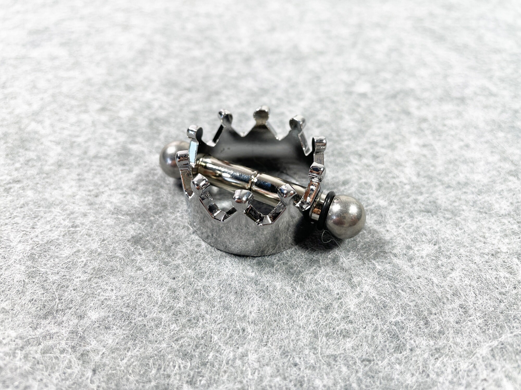 Nipple clamps handmade with crown. Nipple stimulation
