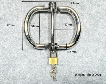 3 Sizes Alloy Leg Cuffs Handcuffs, Restraints Cuffs Ankle Restraints Leg Irons Shackles BDSM Bondage
