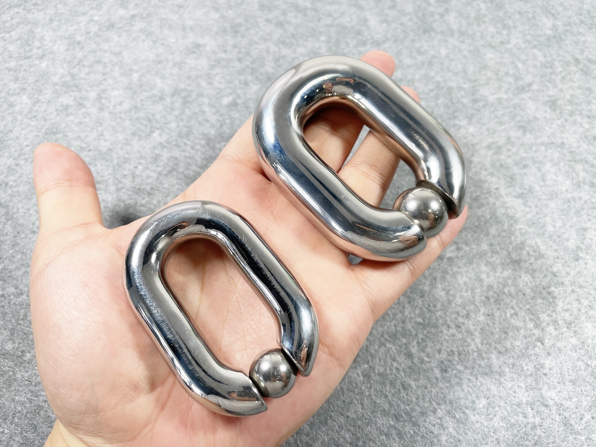 Inner Diameter 30/33mm Stainless Steel Penis Ring Scrotum Bondage