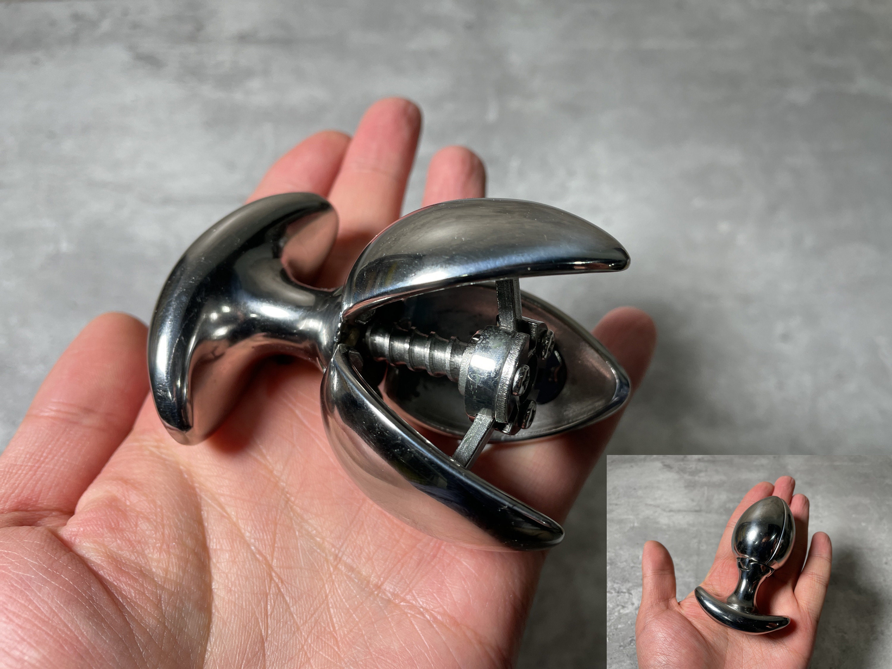 NEW Stainless Steel Locking Butt Plug for Anal Stretcher - Etsy