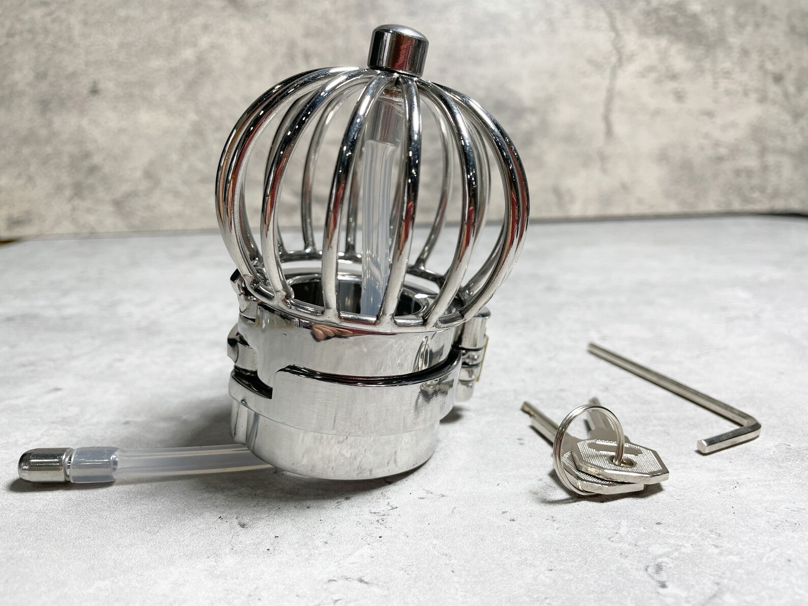 NEW Scrotum Testicle Chastity Lock Cage Steel Ball Stretcher Etsy