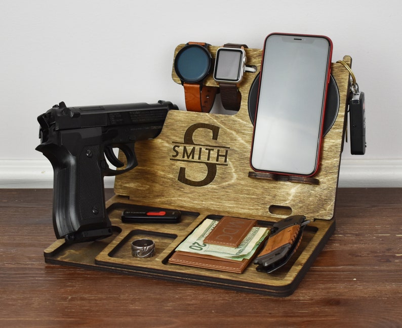 Wireless Phone Charger Docking Station for Gun Desk Etsy