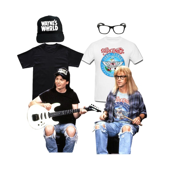 Wayne And Garth Complete Costumes Wayne S World Group Etsy Uk