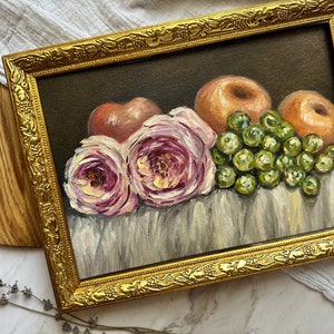 Peony Art Print Original Painting Still Life Peonies Artwork Pink Flowers Moody Floral Art Painting Pink Flowers Artwork Floral Wall Art