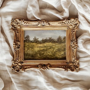 Summer Landscape Print Unframed Print Countryside Art Mini Farm Oil Painting Small Landscape Farmhouse Wall Art