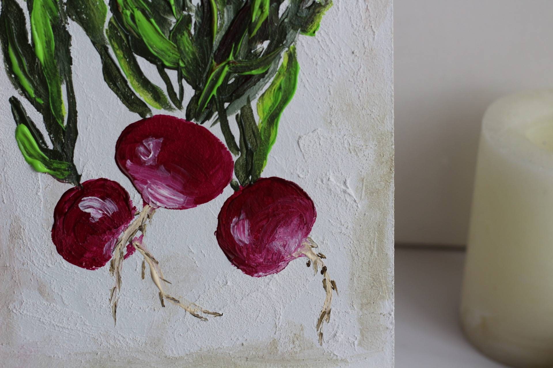 Vegetable painting original art Acrylic and oil painting on Etsy