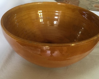 Ciotola da insalata in terracotta smaltata firmata BIOT