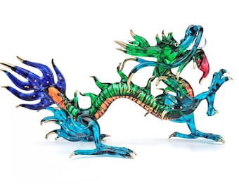 ベネチアングラス ムラーノ murano ドラゴン 龍 ガラス置物