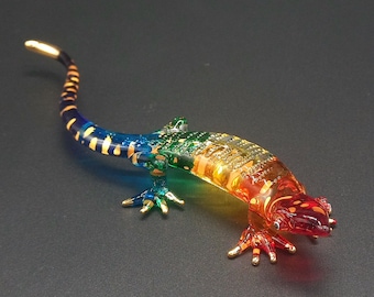 ヤモリの置物　ガラス製 ヤモリ コナ ガラスの置物 - Etsy 日本