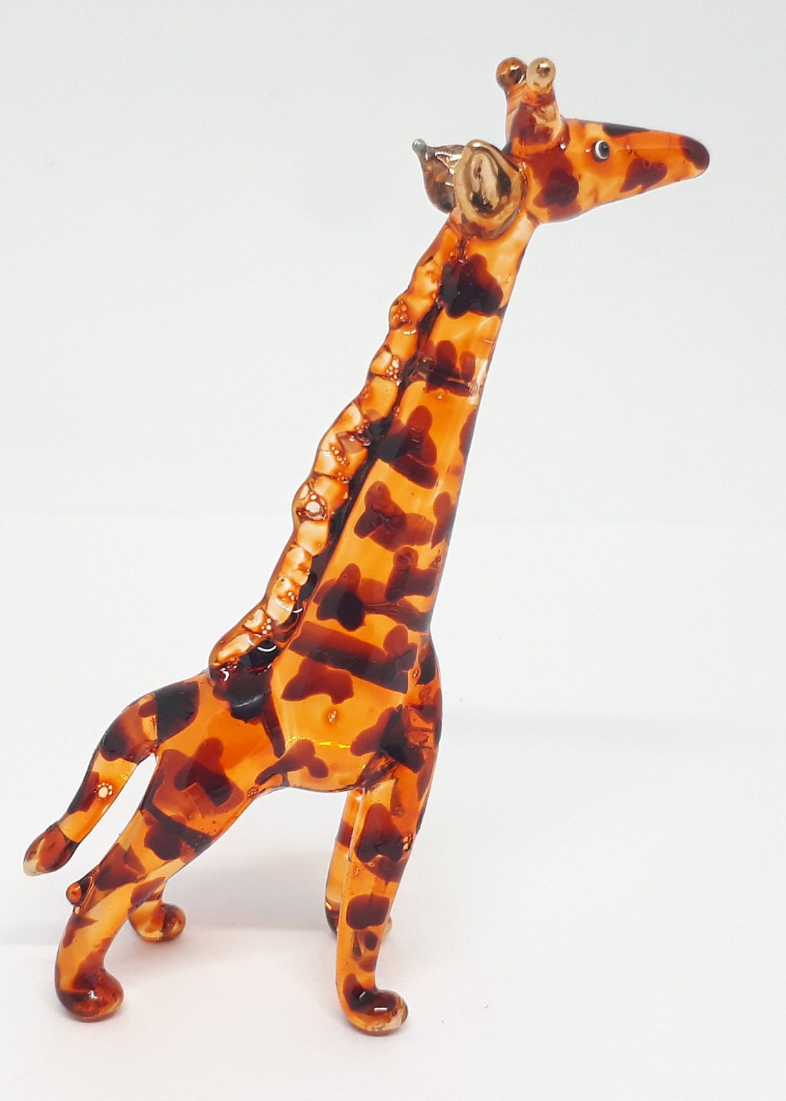 Blown Glass giraffe glass figurines giraffe figurine animal Etsy