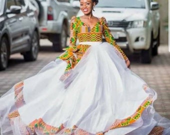 kente gown for wedding