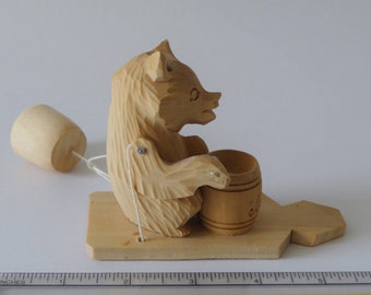 Blaast op Canada Antecedent Vintage hout bewegend speelgoed kip pikken speelgoed - Etsy Nederland