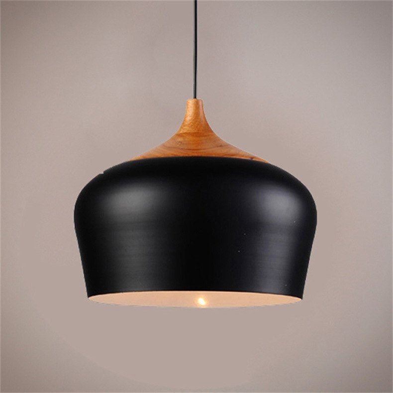 Nordic Wood Metal Modern Pendant Lights Dinning Area Lamps | Etsy