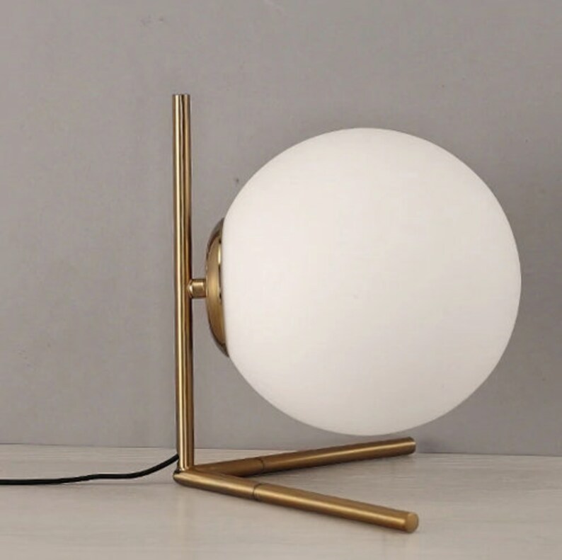 Designer Modern Glass Ball Bedside/Table Lamp Table Lights Etsy