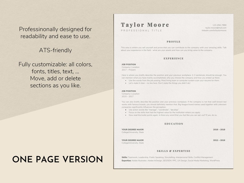 ats-friendly-resume-template-for-word-applicant-tracking-etsy