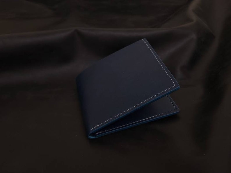 Blue Buttero full leather bifold