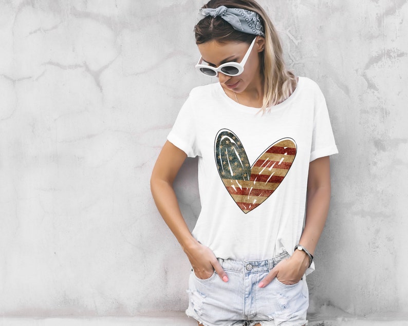 Download USA Flag Heart Love July 4th Designs USA Flag Sublimation ...