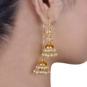 Double jhumka gold store