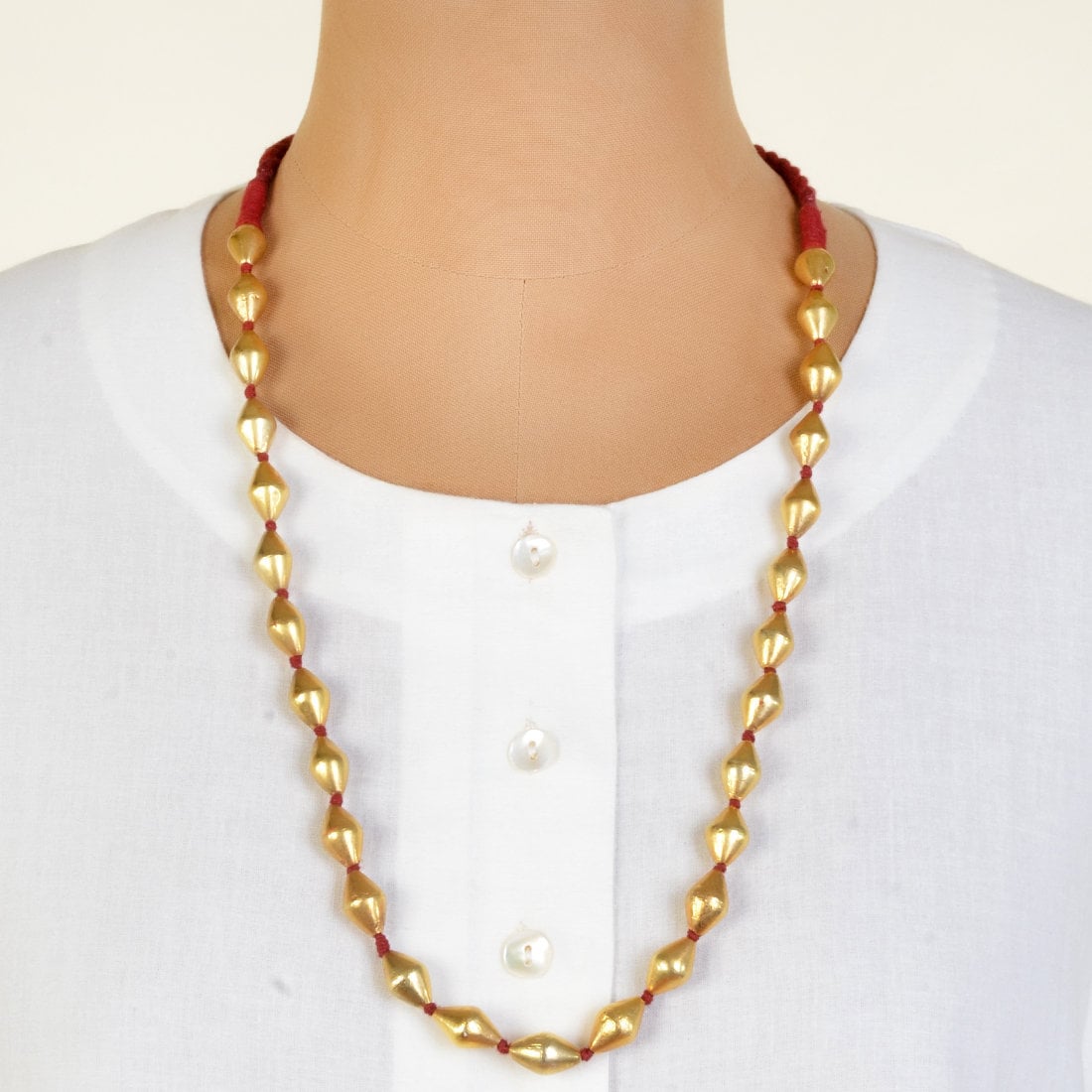 Gold dholki beads price discount