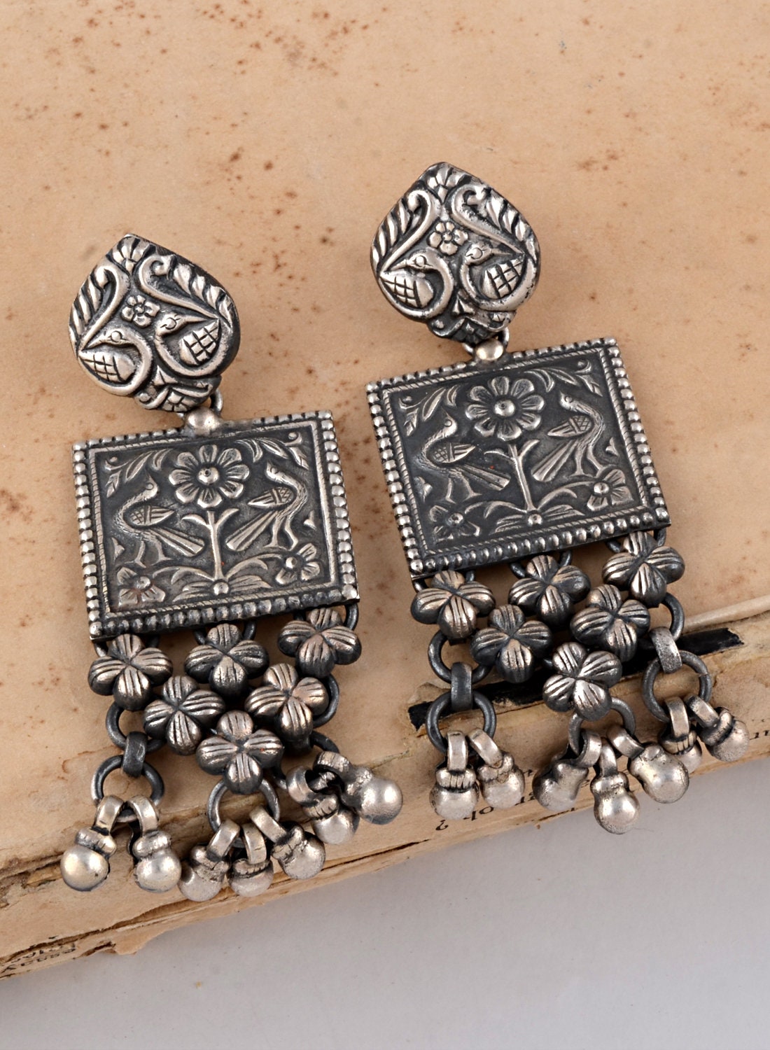 Antique Indian Earring, 925 Silver Earring, Old Indian Earring, Silver Beads Earring, Unique Earring, Ethnic Element Earrings, Floral Work - Etsy Antique Indian Earring, 925 Silver Earring, Old Indian Earring, Silver Beads Earring, Unique Earring, Ethnic Element Earrings, Floral Work - Etsy