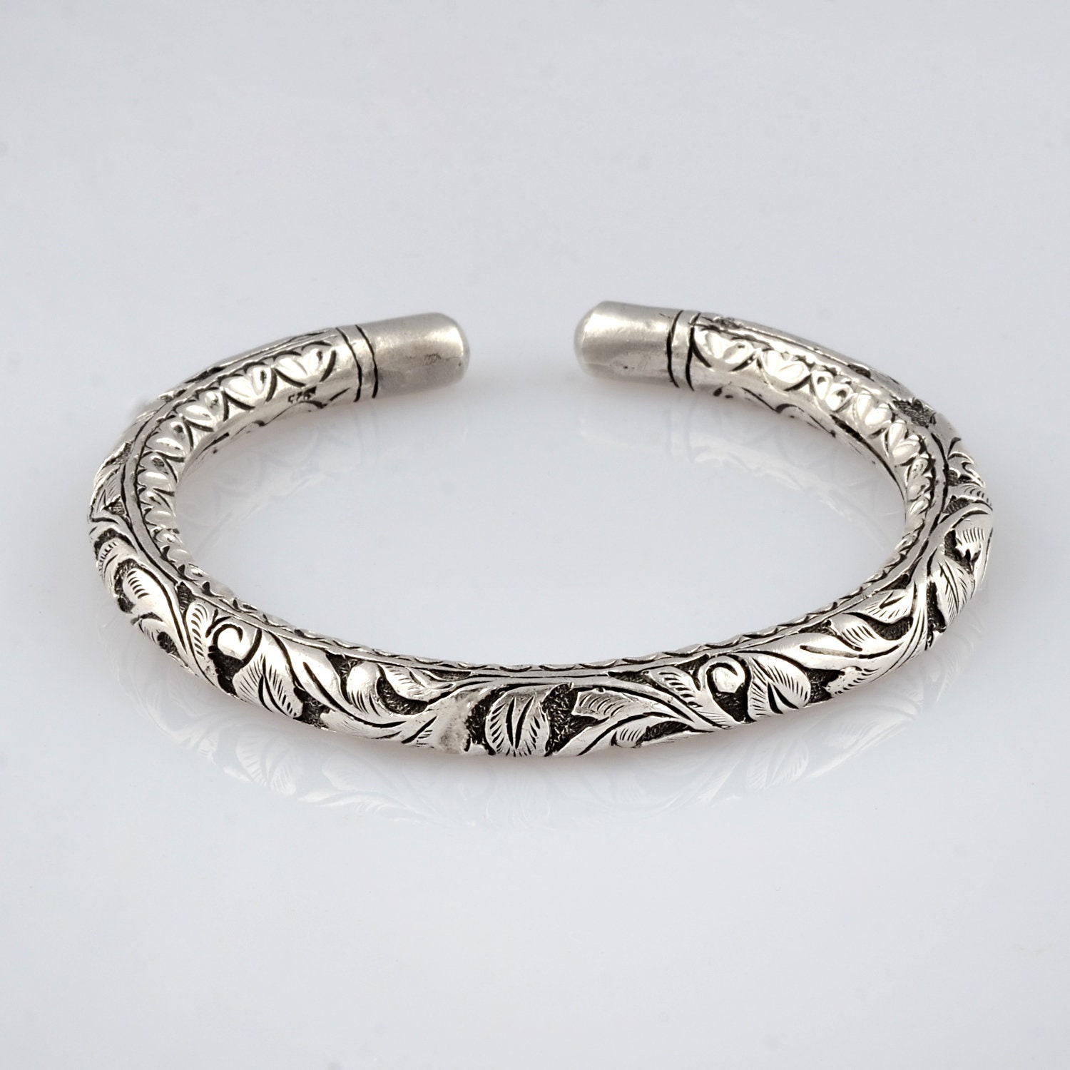 Om Silver Bracelet Kada For men – Prabhubhakti