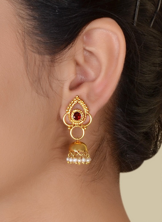 Buy online Gold Plated Pearl Jhumka Earring from fashion jewellery for  Women by Oomph for ₹359 at 87% off | 2024 Limeroad.com