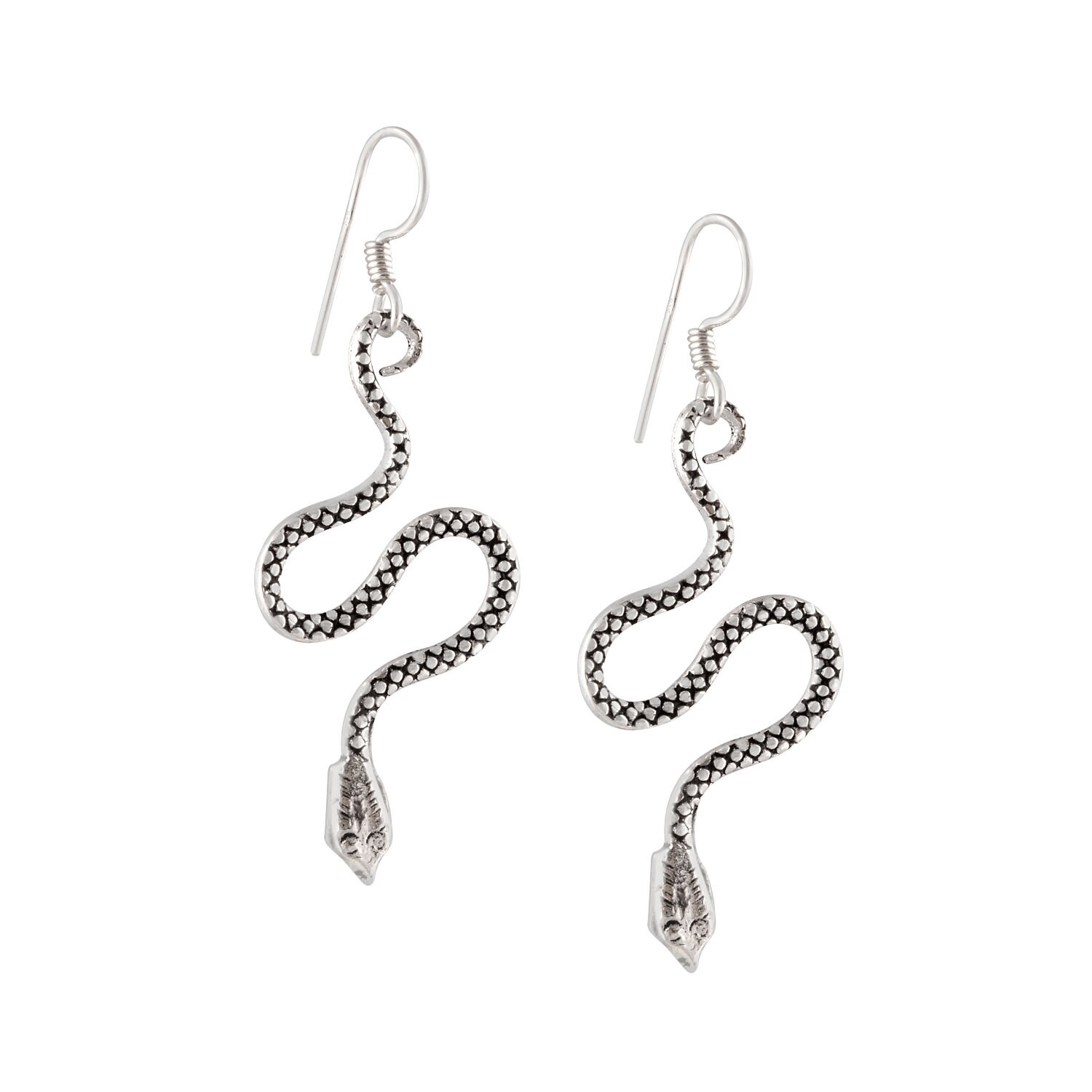 Orecchini Con Pendenti A Forma Di Serpente - Flores Gioielli