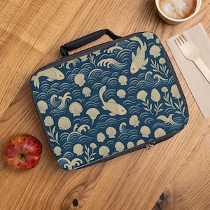Whimsical Fish Lunch Bag | Stylish Insulated Bag for Kids, Adults, Eco-Friendly Food Tote, School & Work, Perfect Gift Idea