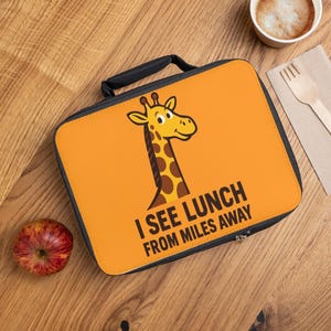 Playful Giraffe Lunch Bag - Perfect for Kids, Back to School, Picnic, Fun and Functional, Insulated Lunch Tote