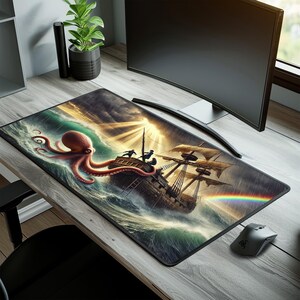 Tapis de souris de jeu XXL - Grand tapis de bureau - Grand tapis de souris de jeu - Tapis de souris étendu pour les joueurs - Accessoires de bureau sympas