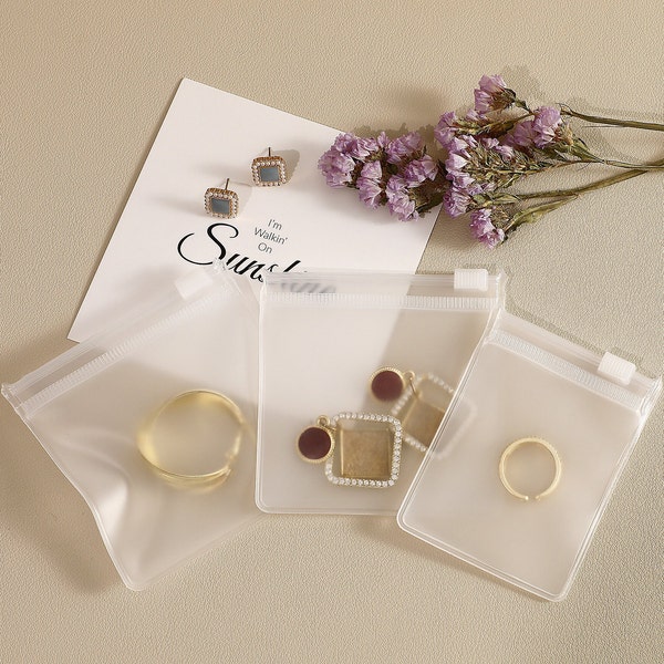 100 op maat gemaakte matte sieradentas met ritssluiting, op maat gemaakte hoogwaardige sieradenverpakking, op maat gemaakte sieradentas met uw logo